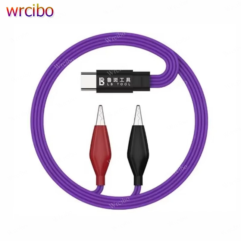 

LB TOOL Battery Removal Cable-Type-C Powered Adhesive Wire with Alligator Clips for Safe iPhone 16~17Pro Max Battery Disassembly