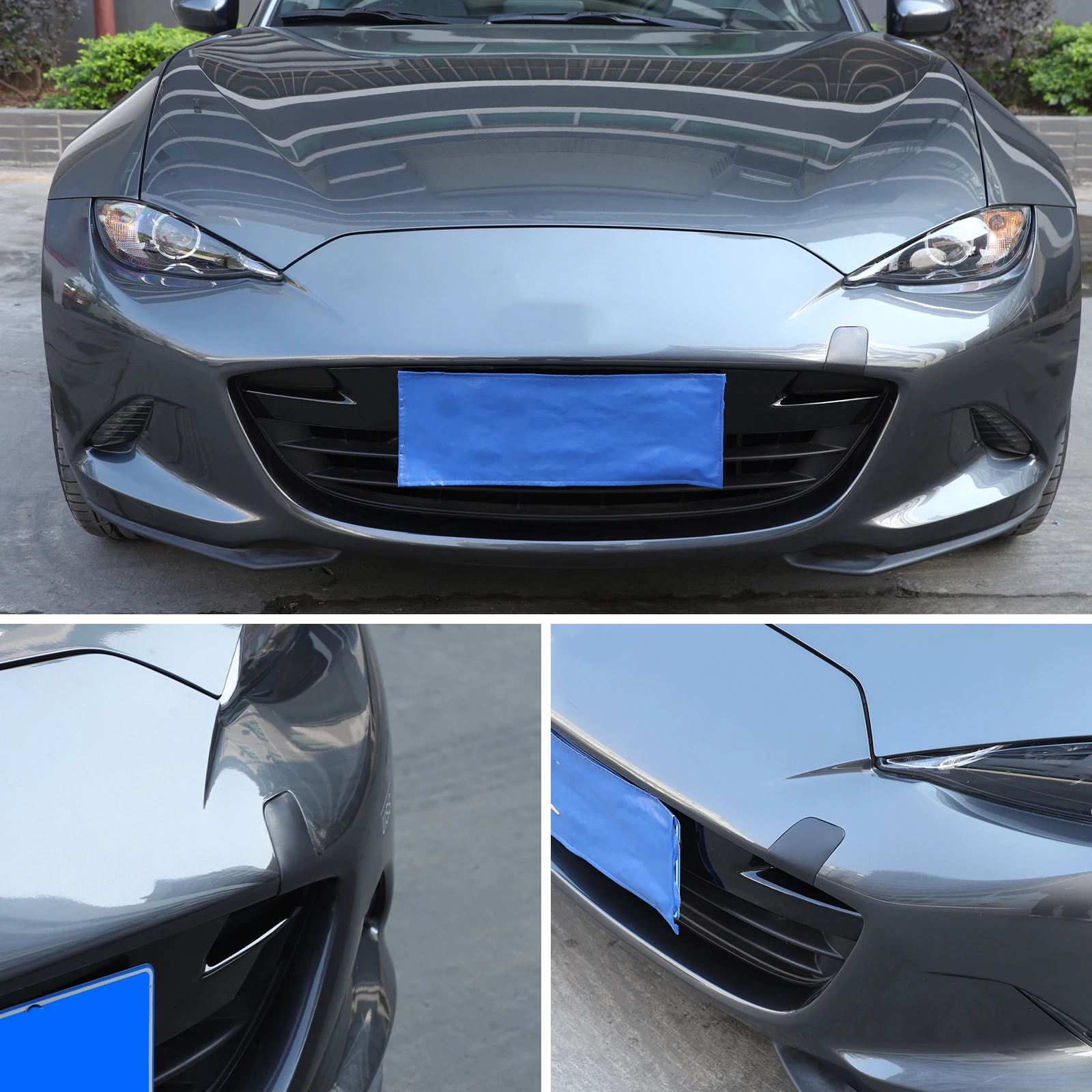 

For Mazda MX-5 ND 2016-2025 Car Front Bumper Tow Hook Eye Coupler Trailer Cover Cap Plug Rear trailer cover