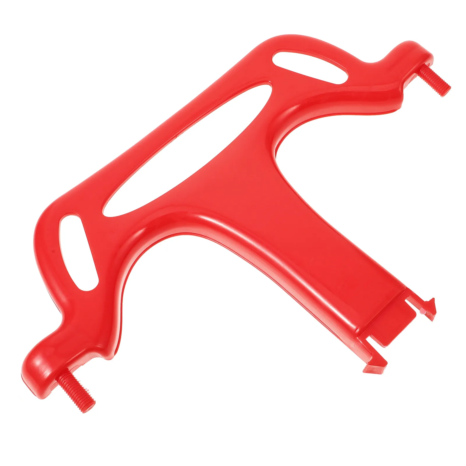 

Красная защитная ручка-фиксатор из прочного пластика для детских качелей, Т-образный защитный поручень, простая установка без инструментов, для использования на улице и в помещении