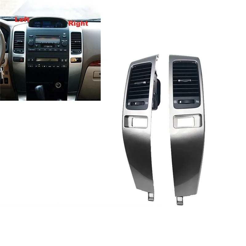 

AR-Car Dash Air Conditioning Outlet Grille Trim Panel For Toyota Land Cruiser Prado LC120 Lexus GX470 03-09 Air Vent Frame