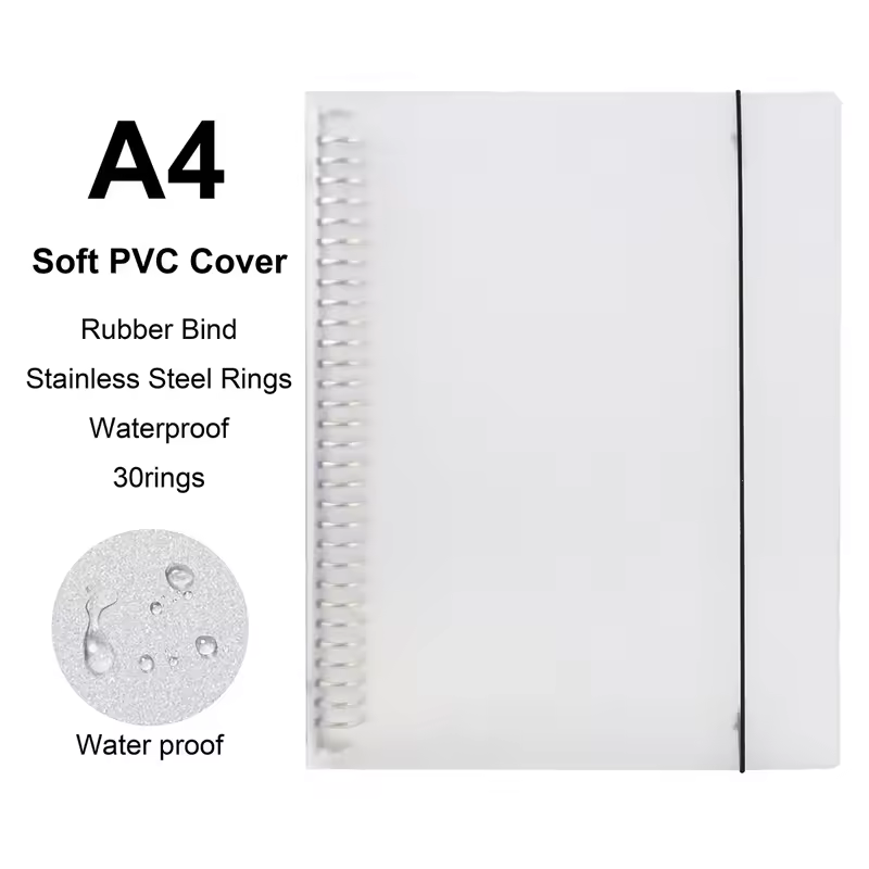 A4/B5/A5 Loose Leaf Refill Binder Notebook Blank/Line/Grid/Cornell Replacable Metal Ring Office&School Supplies Stationery - Image 23