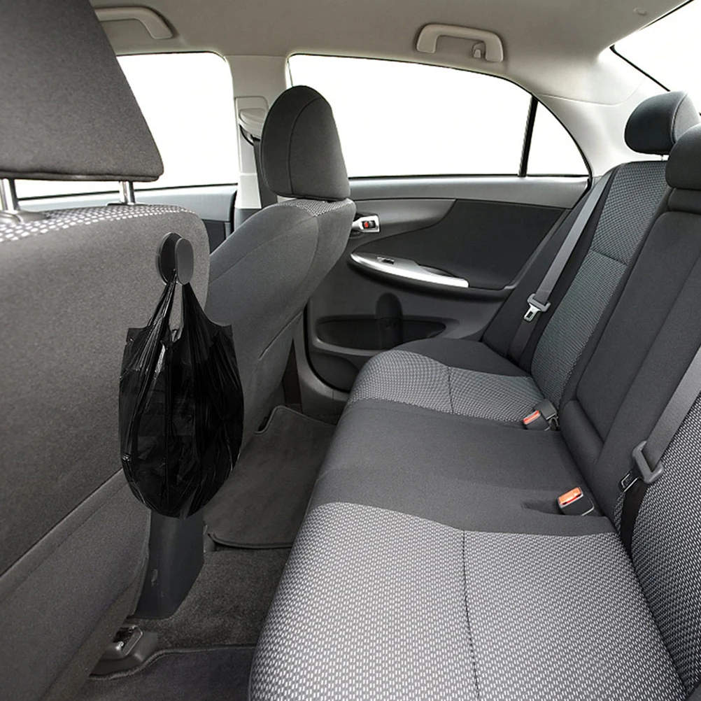 

5pcs Car Seat Back Hidden Hooks Black Mini for Keys Sunglasses Purse Adhesive Dashboard Car Accessories Storage Organization