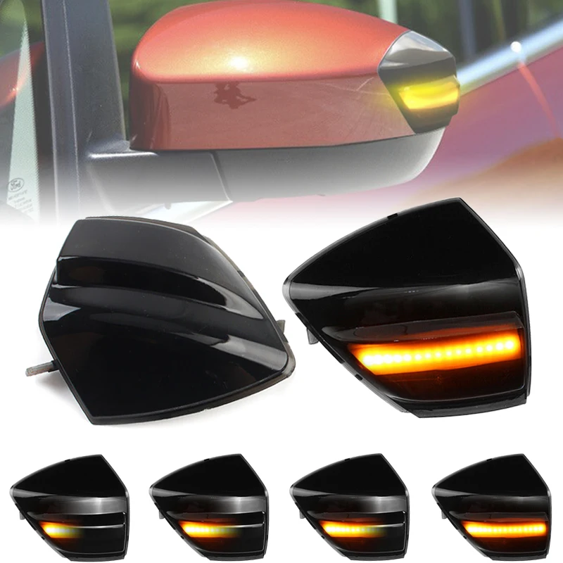 

Для Ford S-Max 2007-2014 Kuga 2008-2012 C-Max 2011-2019 с дымчатым объективом, зеркальная лампа, янтарные боковые динамические указатели поворота
