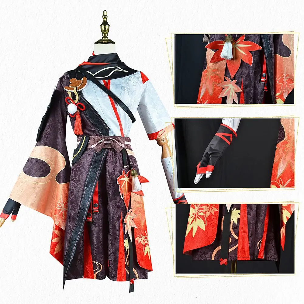 Game Genshin Impact Kaedehara Kazuha Cosplay Costume Halloween Uniform Kazuha Printed Kimono Combat Uniform Christmas Gift - view 3