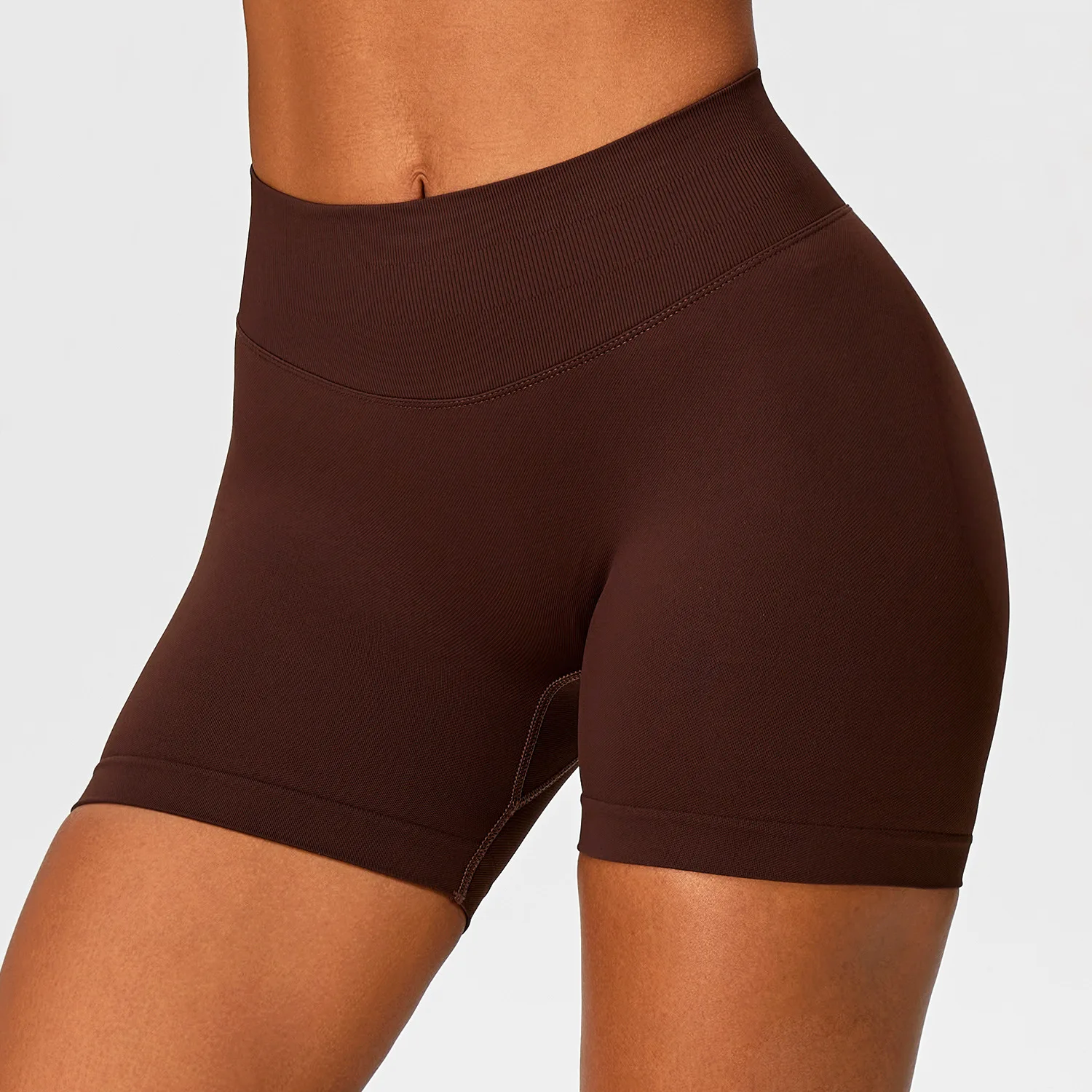 Fitness Shorts Women Seamless Yoga Shorts High Waist Butt Lifting Gym Shorts Push Up Squat Proof Running Cycling Workout Shorts