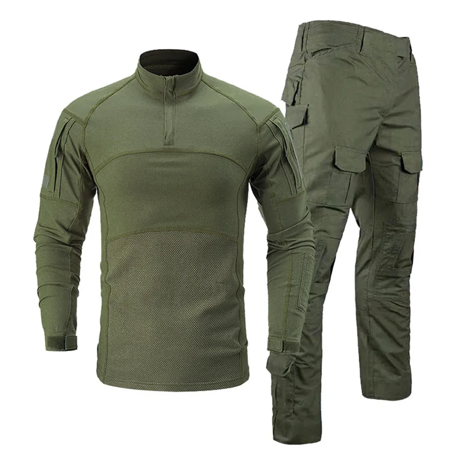 

Camouflage Frog Suit Set Long Sleeved T-shirt Trousers acs Tactical Clothing Outdoor Breathable Tactical Training Combat Clothes