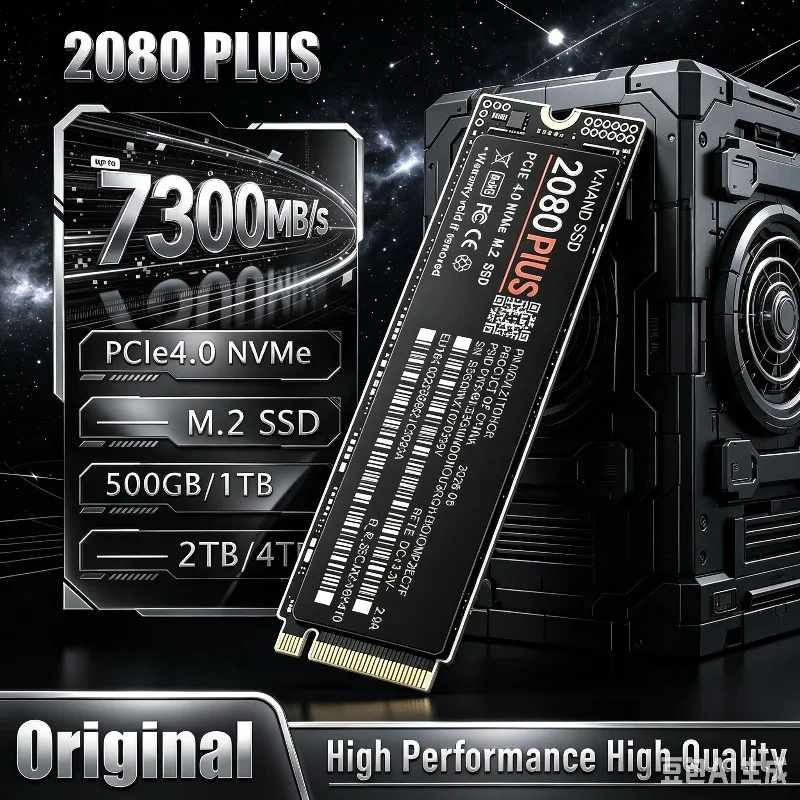 NEW 2080 PLUS NVMe M.2 2280 SSD PCIe 4.0 X4 500GB 1TB 2TB 4TB 7300MBs TLC 3D NAND storage for PS5 gaming desktop PC low power