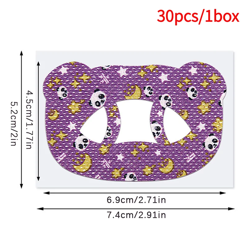 Anti-Snoring Stickers For Children Sleep Mouth Shape Anti-Suffocation Design Cartoon Style Bear O-shaped Breathing Mouth Patch.