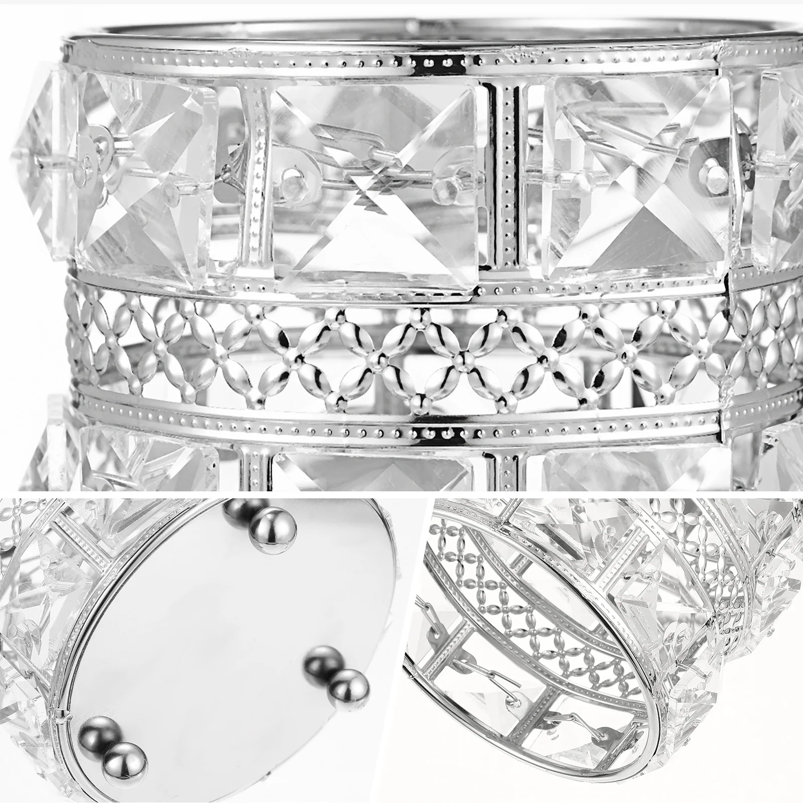 2 قطعة حامل فرشاة للمكياج الكريستال المنظم متعدد الوظائف تخزين القلم سطح المكتب ماكياج الغرور الحاويات حامل قلم #5