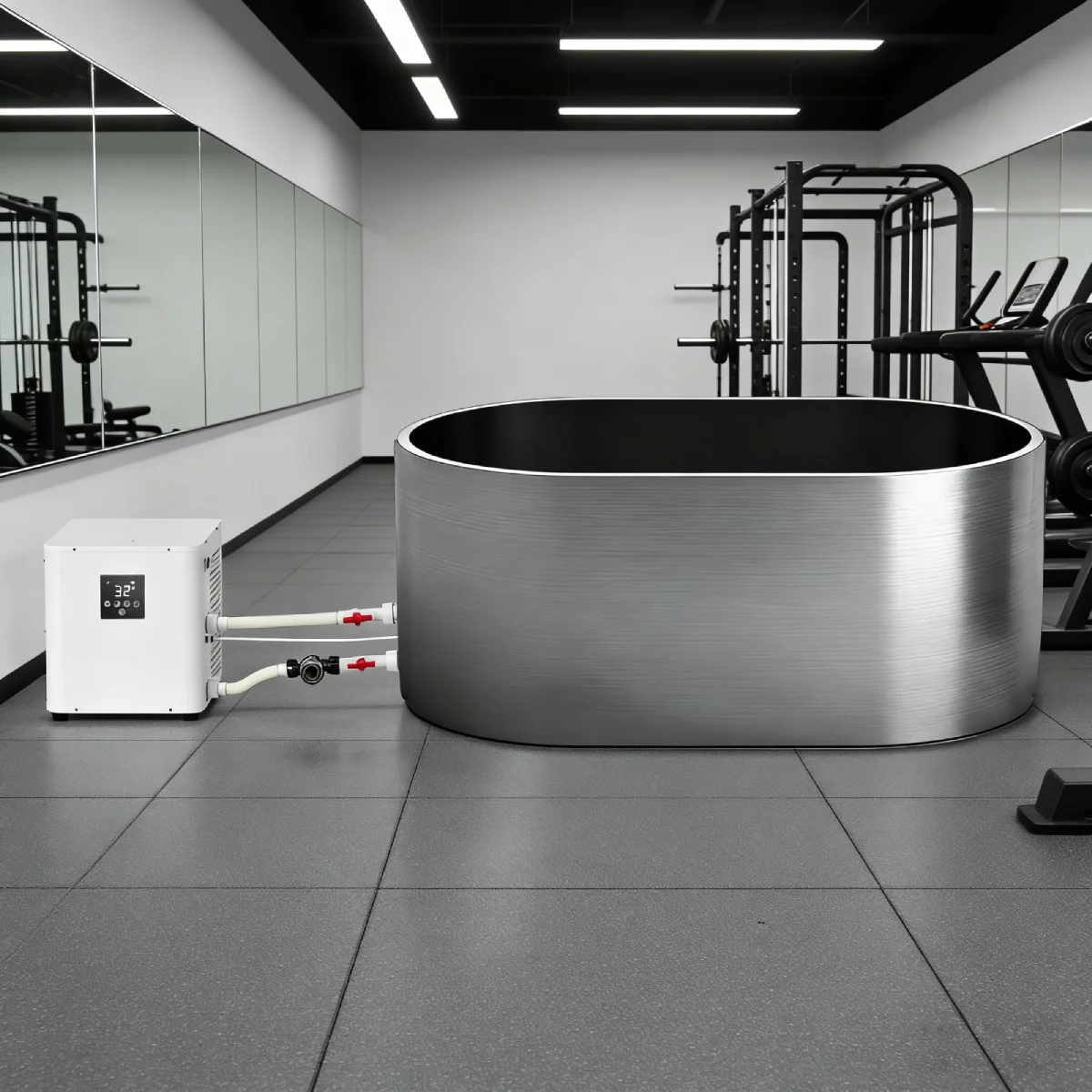 Icegalax Factory Direct Sale OEM Stainless Steel Bathtub Ice Bath Soaking Therapy Cold Plunge Tub For Recovery
