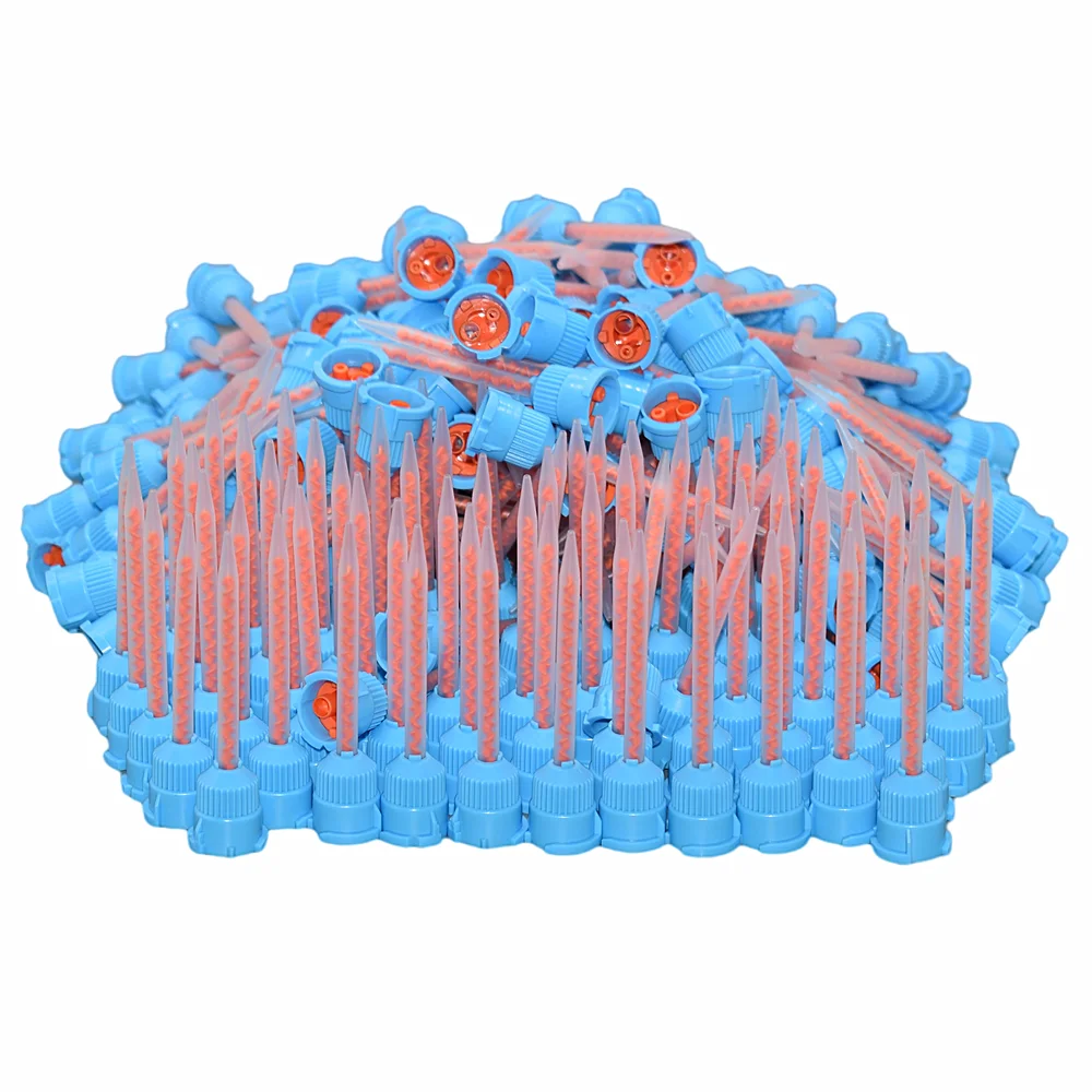 

500pcs Mixing Nozzles 10:1 Epoxy Resin Adhesive AB Glue Static Mixer Round Mixing Tube for 50ml 10:1 Caulking Gun Dual Cartridge