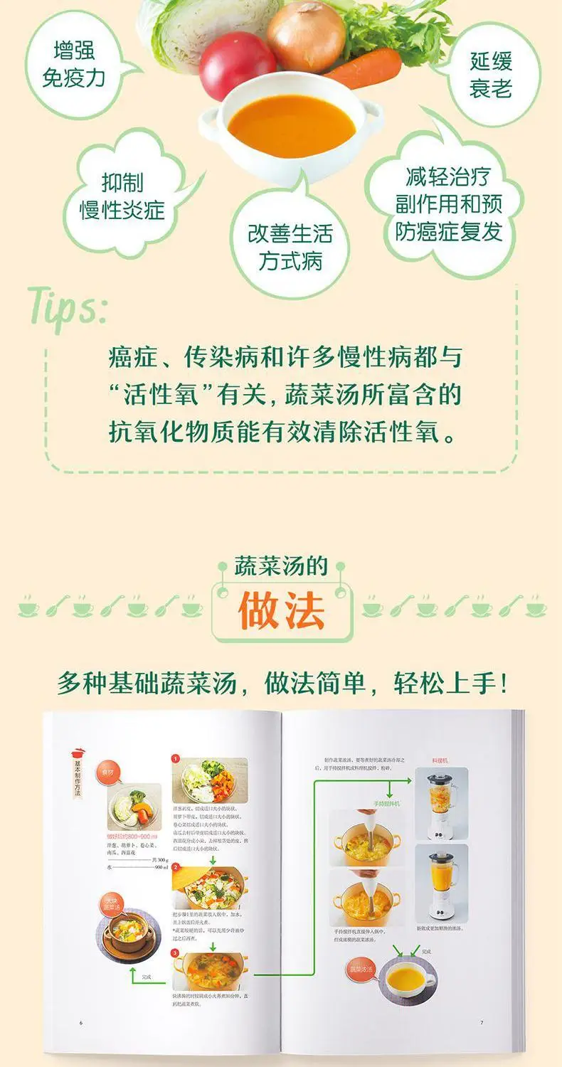 Amazing Vegetable Soup Revitalizes the Body Medical Grade Vegetable Soup Nobel Dietary Guide Books