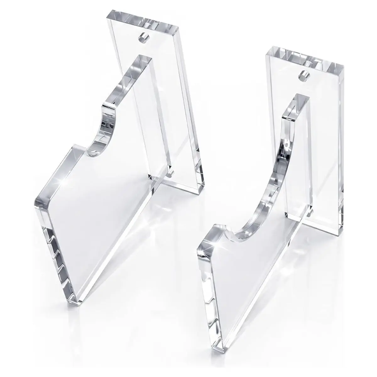 A1707K Clear Acrylic Baseball Bat Display Rack, Wall Mount Bat Holder for Mini to Full-Size Bats (18-34 in) SUMMER