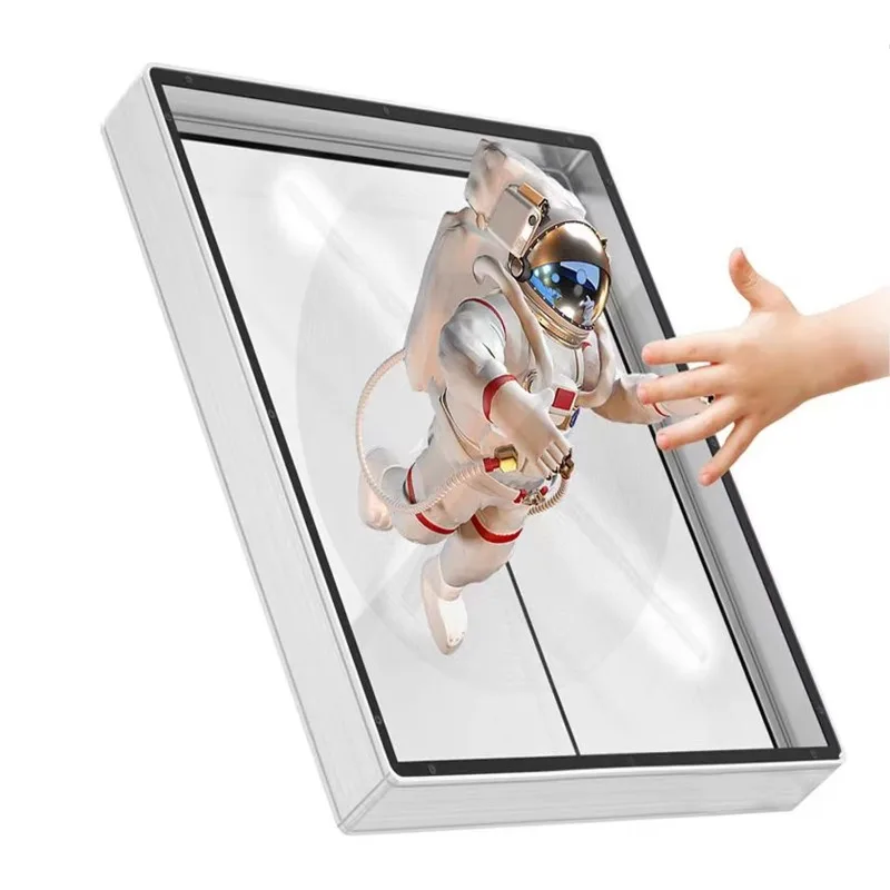 

[Hot Sale] Aluminum Alloy Frame Naked Eye 3d Holographic Projector Advertising Machine Stereo Image Led Fan Screen