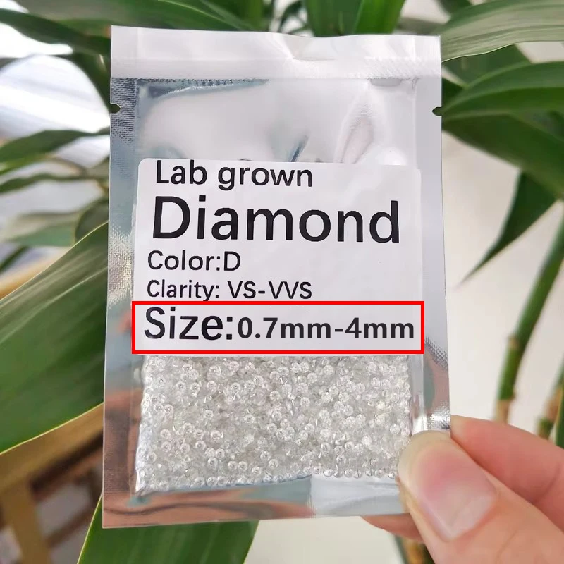 

Небольшой выращенный в лаборатории бриллиант HPHT D VVS Melee Diamond 0,7 мм 1 мм 2 мм 3 мм Боковой бриллиант оптом Крошечный бриллиантовый боковой камень