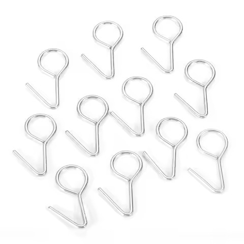 20 Pcs Silver Metal Ring Tail S-Hooks For Car Truck SUV Auto Seat Covers 35mm/1.38in Car Seat Hook Metal S-shaped Hook
