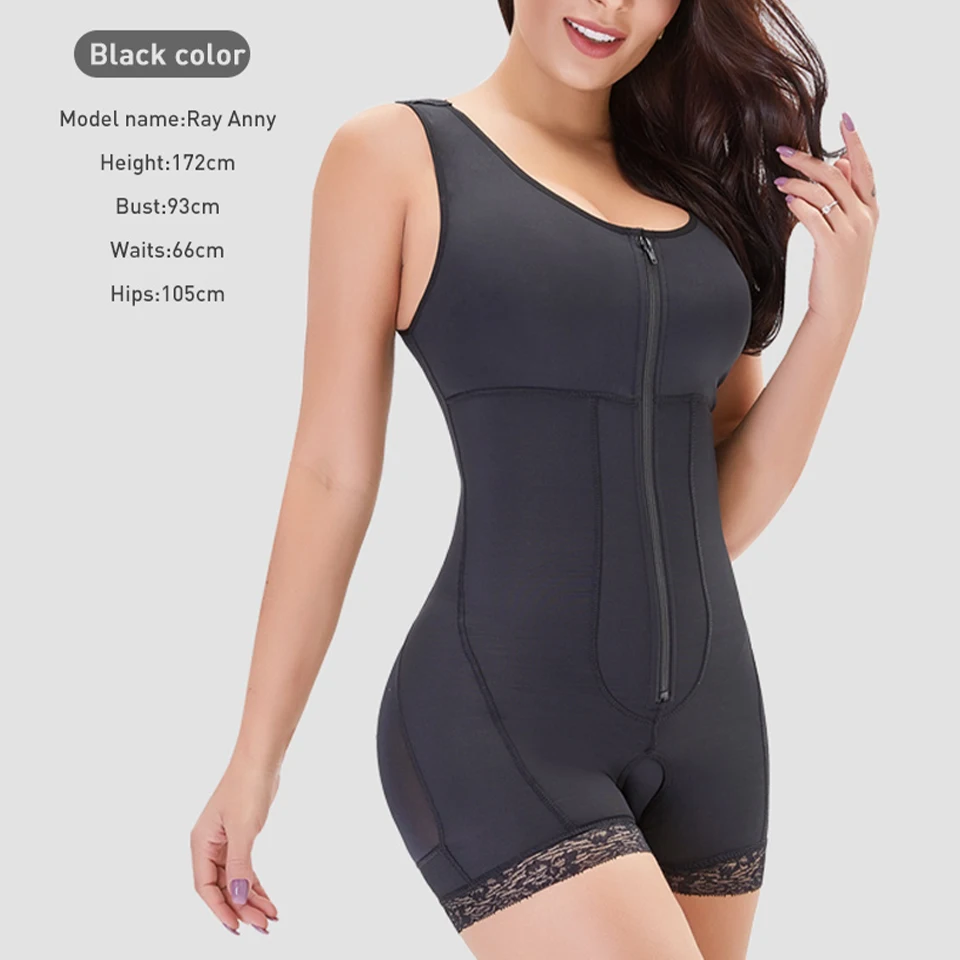 Becirzet Shaperwear Bodysuit Damen Körperformer Playsuits Schlankmachende Unterwäsche Übergröße Taillenkontrolle Hüftlift – Detail 8