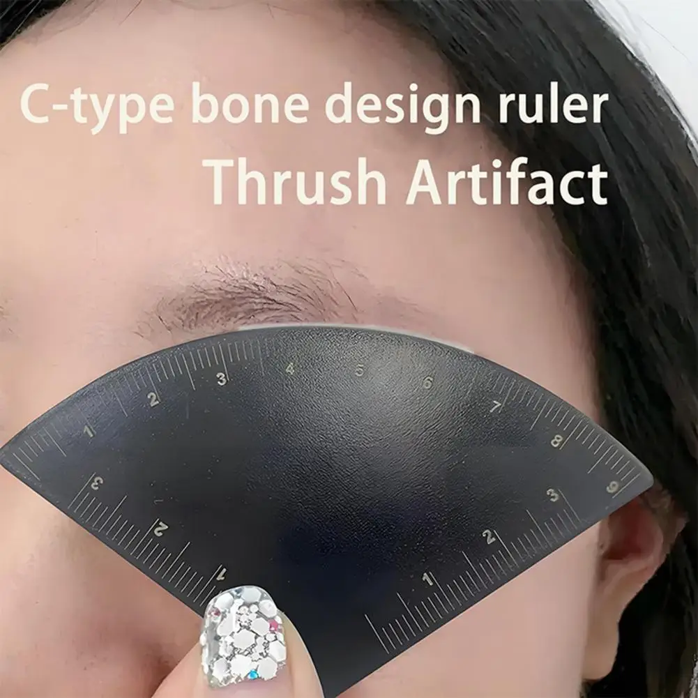 Microblading Eyebrow Ruler Eyebrow Template with Scale Range 2pcs Eyebrow Design Ruler Set Microblading Mapping for Precise