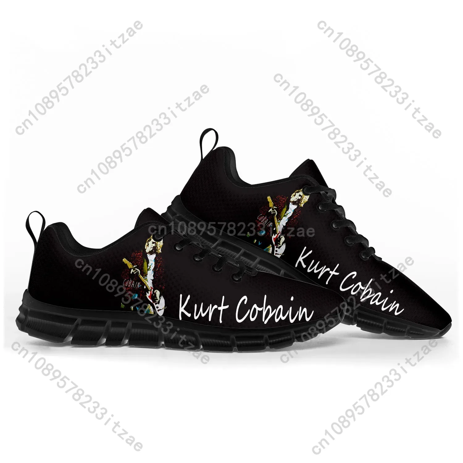 

Kurt Cobain Singer Sports Shoes Mens Womens Teenager Children Sneakers High Quality Sneaker Customize Couple Shoe Black