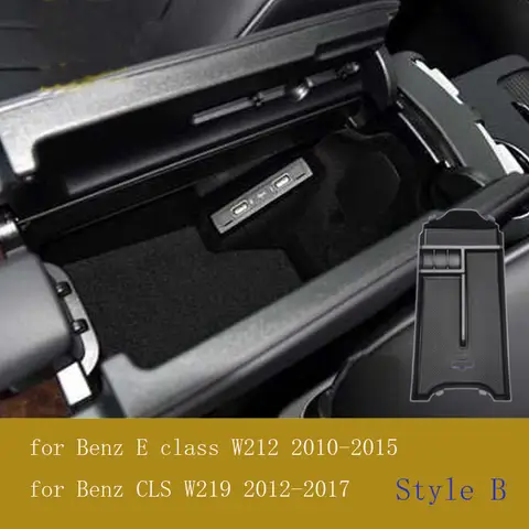 콘솔 중앙 팔걸이 보관함, 메르세데스 벤츠 E 클래스 W212 2012-2015 CLS W219 2012-2017