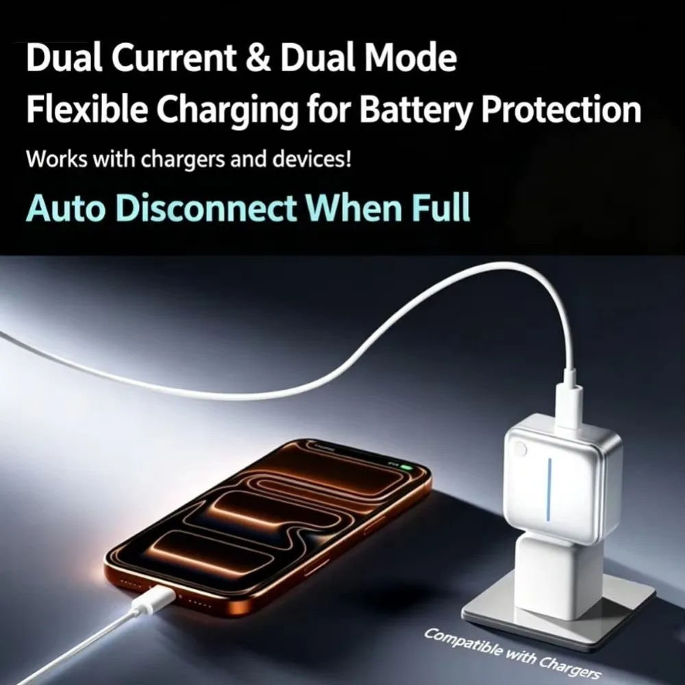 140W Auto Disconnect Charging Adapter Type C Auto-Disconnect Full Charge Separator Protector Battery Protection