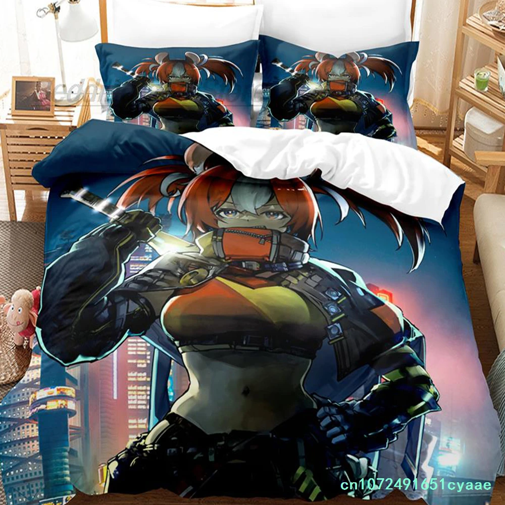 Hakos Baelz Bedding Set Single Twin Full Queen King Size Bed Set Aldult Kid Bedroom Duvetcover Sets 3D Print Goth Bed Sheets