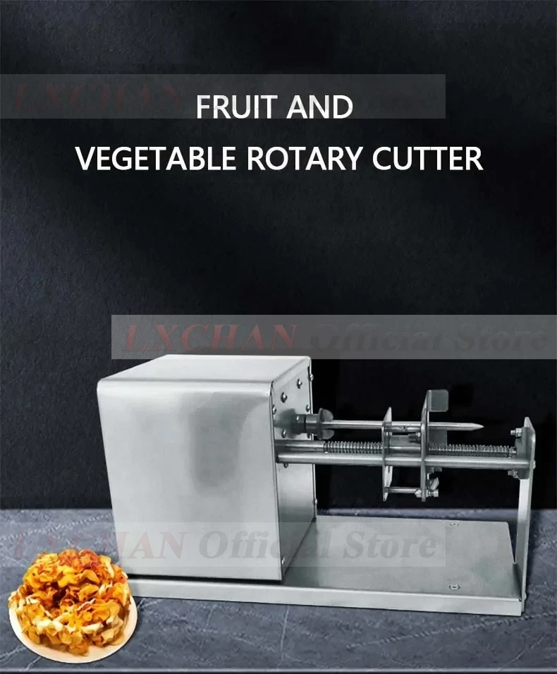 

LXCHAN RPM Potato Rotary Cutter Electric Commercial Potatoes Vegetable Fruit Flower Shape Cutting Machine New Arrival 110V 220V