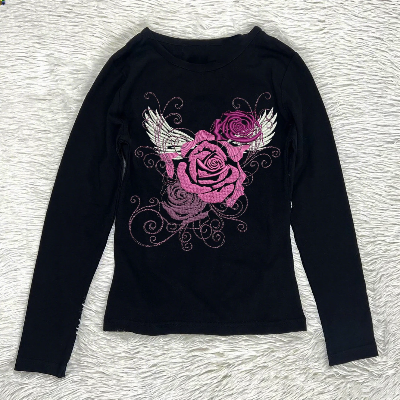 

Винтажная одежда 90-х годов для женщин Женская одежда Японские топы Y2k Shoujo Girl Style Kpop Harajuku Футболки с длинными рукавами в стиле готики Y2k