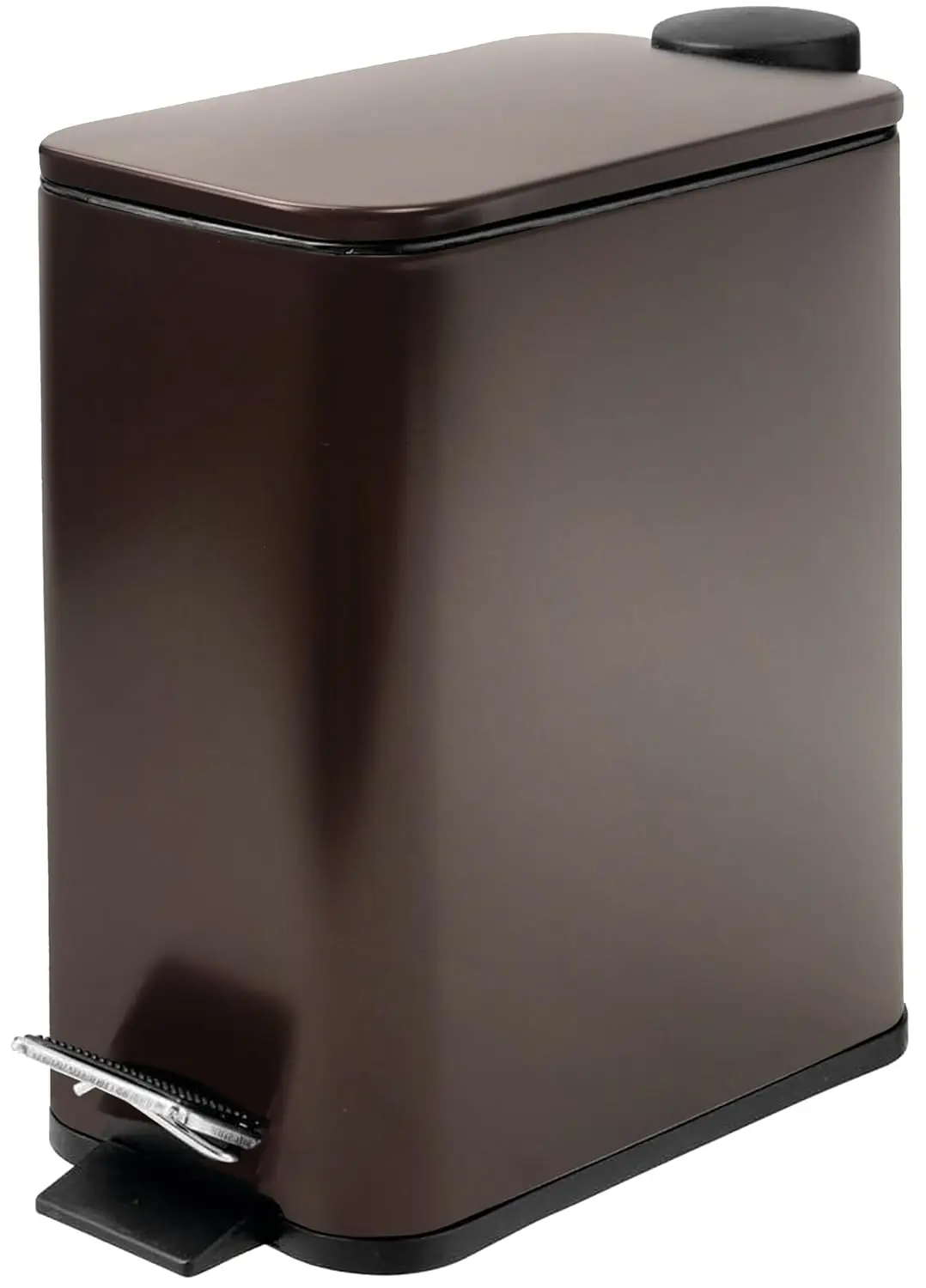 

SS Trash Can w/ Lid & Step Pedal - 5 Ls/1.3 Gal Soft Close Garbage Can with Removeable Inner Bucket - Trash Cans for