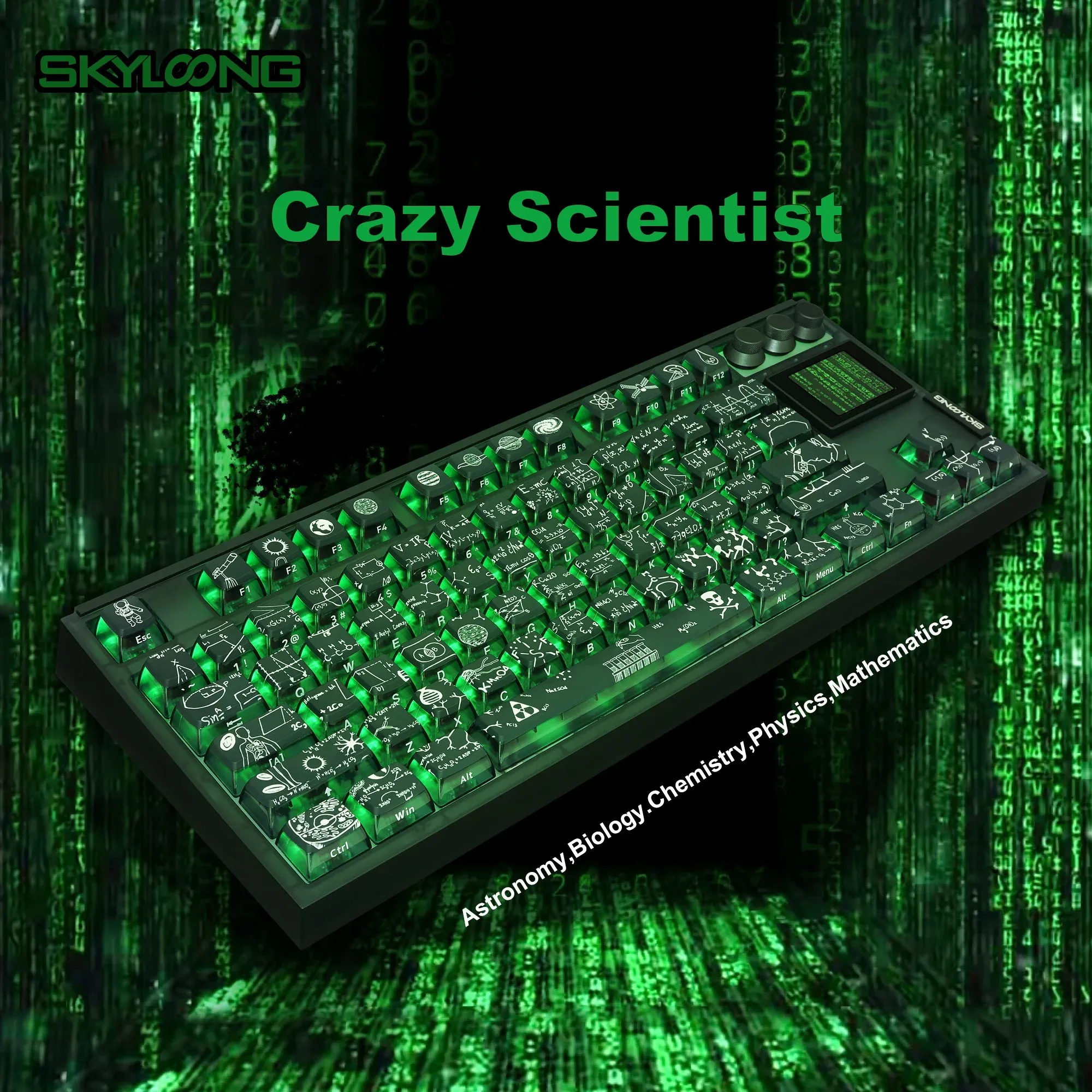 Imagem -02 - Pro Teclado Mecânico Teclados sem Fio para Jogos Bluetooth Hot Swap Rgb Backlit Botões de Vedação 2.4g Crazy Scientific Skyloong-gk87