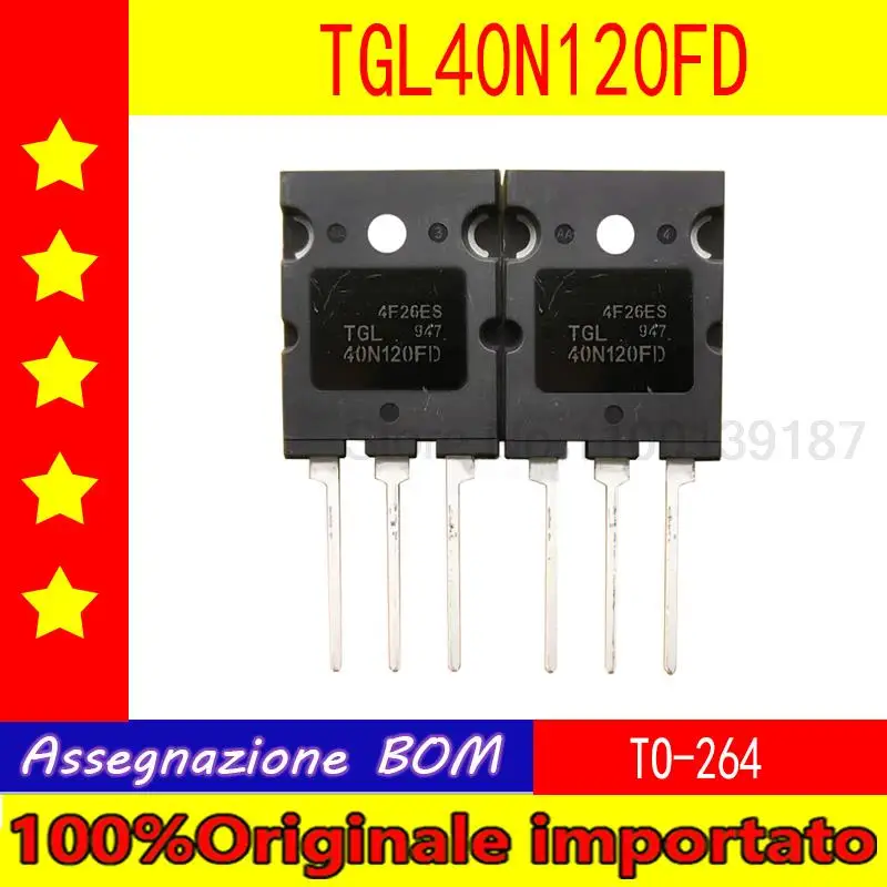 10pcs/lot  TGL40N120FD 40N120 TO-247 IGBT single tube 1200V 40A for electric welding machine