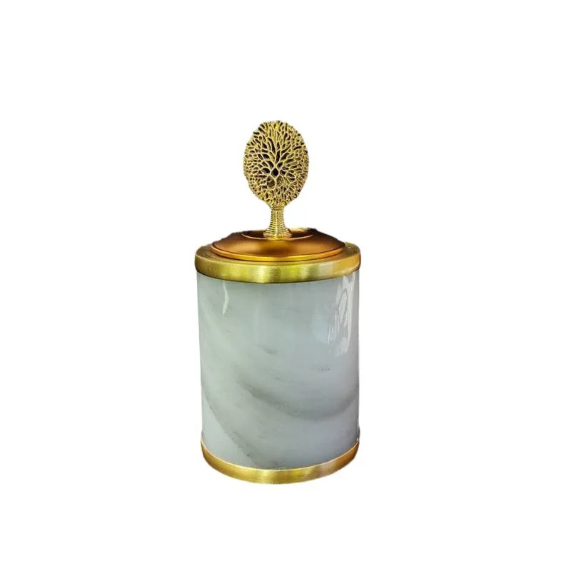 

Pet Funeral Supplies Urn Jade Urn Animal Cremation Storage Marble Memorial