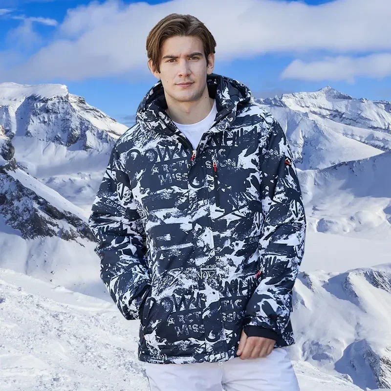

Мужская одежда для сноуборда, уличная теплая водонепроницаемая ветрозащитная дышащая мужская зимняя лыжная куртка, брендовый зимний костюм