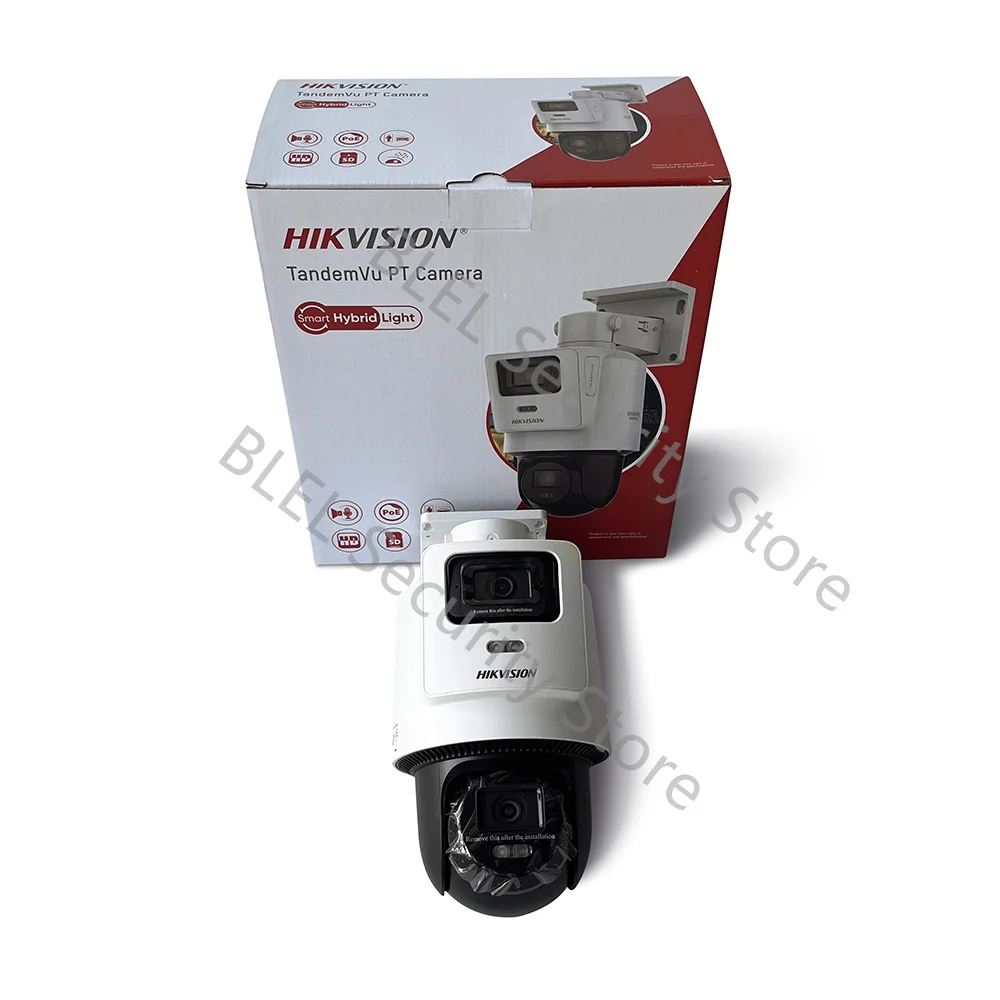 Hikvision DS-2SE2C400MWG-E/14 TandemVu 4MP+4MP Fixed Lens POE PT Network Camera Hik-Connect POE Multi-Language CCTV System