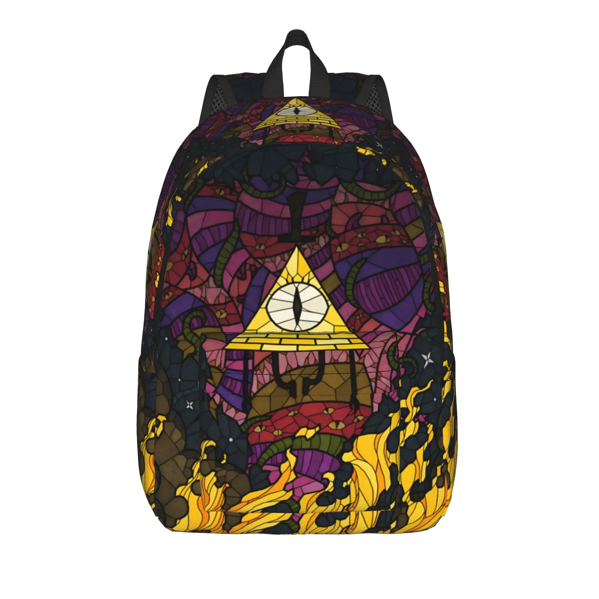 Bill Cipher  Backpack Gravitys Anime Falls Sport Backpacks Unisex Kawaii School Bags High Quality Large Rucksack
