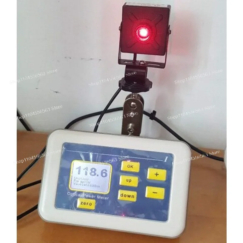 

Full Wavelength High Precision Laser Power Meter 5mW to 2W Range 0.1mW Resolution Portable Optical Test Instrument
