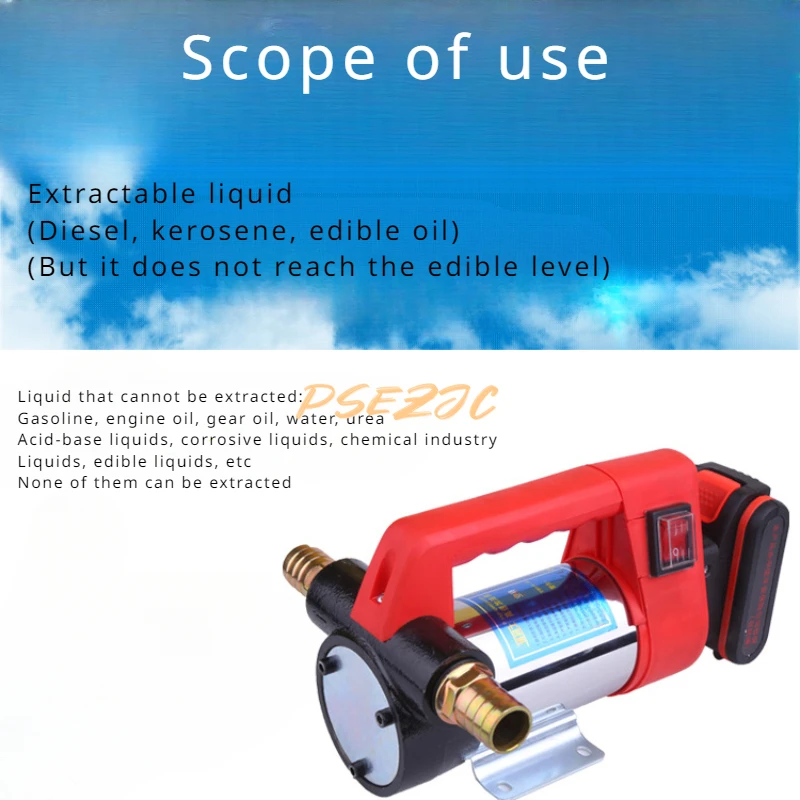 24v Diesel Lithium Electric Convenient Battery Charging Oil Pump