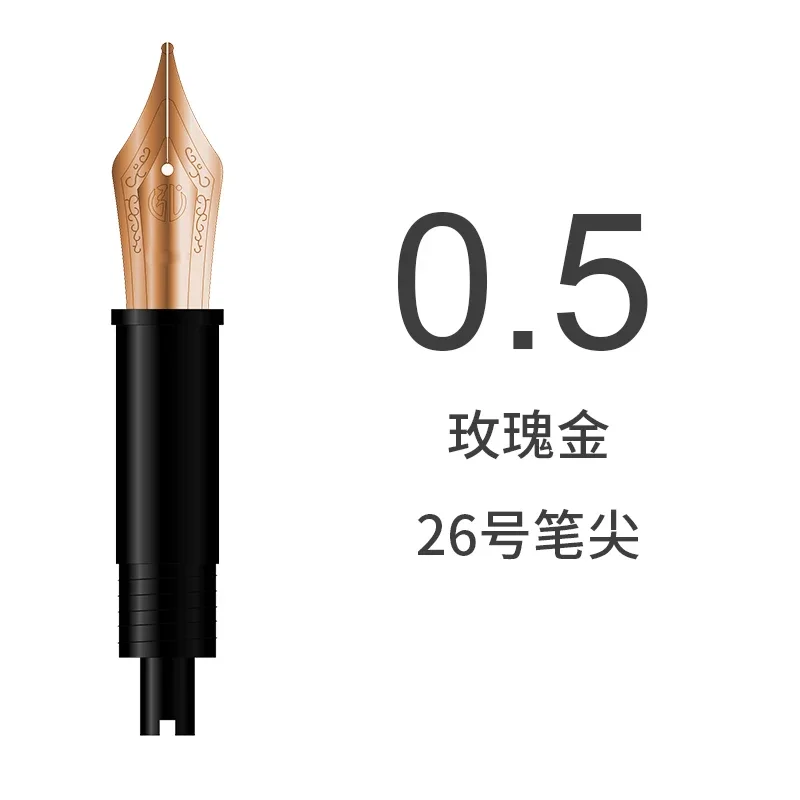 ホットホンディアン万年筆ペン先アセンブリef-f-mベント038mm-05mm-07mm-10mmニブ交換可能アクセサリーフレックスニブ学生用筆記具