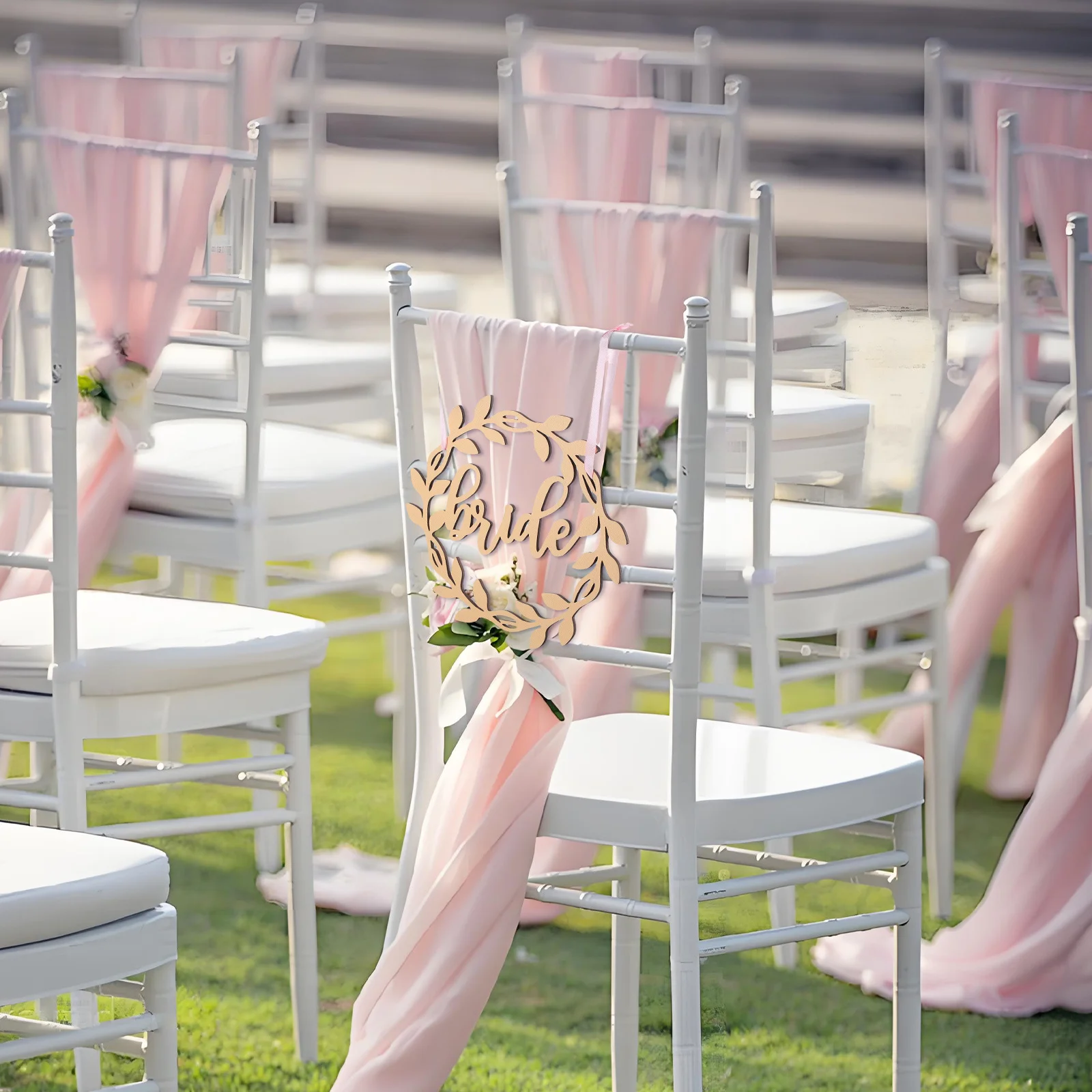 

1Set Bride Groom Chair Signs Wedding Registry Ideas Reserved Signs for Ceremony Reception Enhanced Personalization