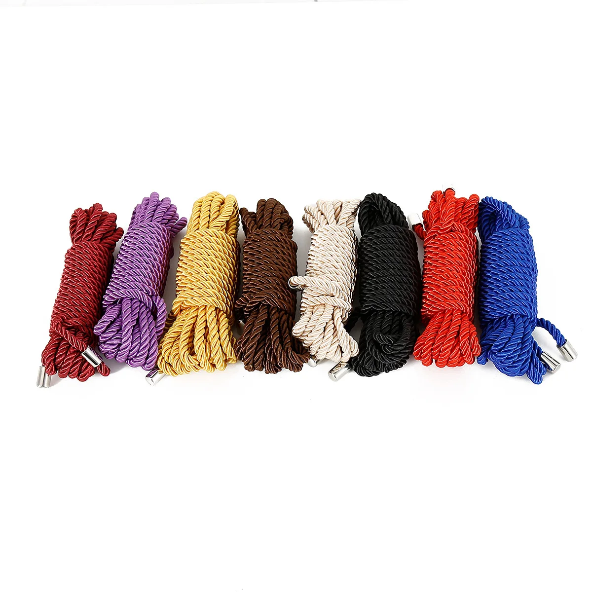 Cuerda de nailon trenzada exótica de 8 colores, Juguetes sexuales, cuerda de Bondage para hombres y mujeres, fetiche, esclavo, juego de rol, dispositivos atados, sujeción