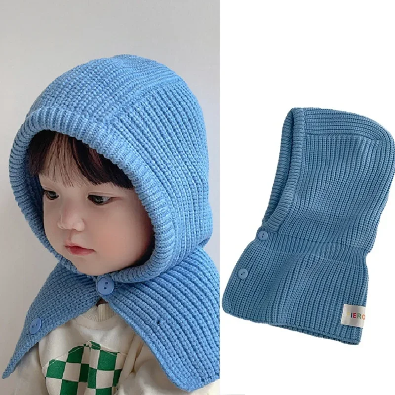 2-8 Years Old Boys Girls Beanie Hat  Balaclava Scarf Wrap Winter Windproof Face Covering for Skiing Climbing Outdoor Caps
