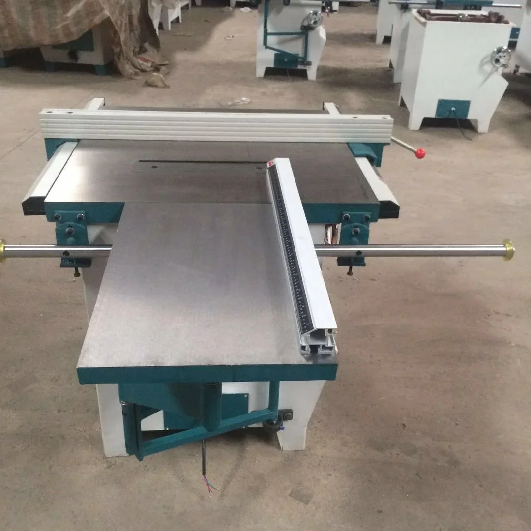 Woodworking panel 45 degree 90 degree sliding table circular cutting off board mobile worktable saw machine for sale