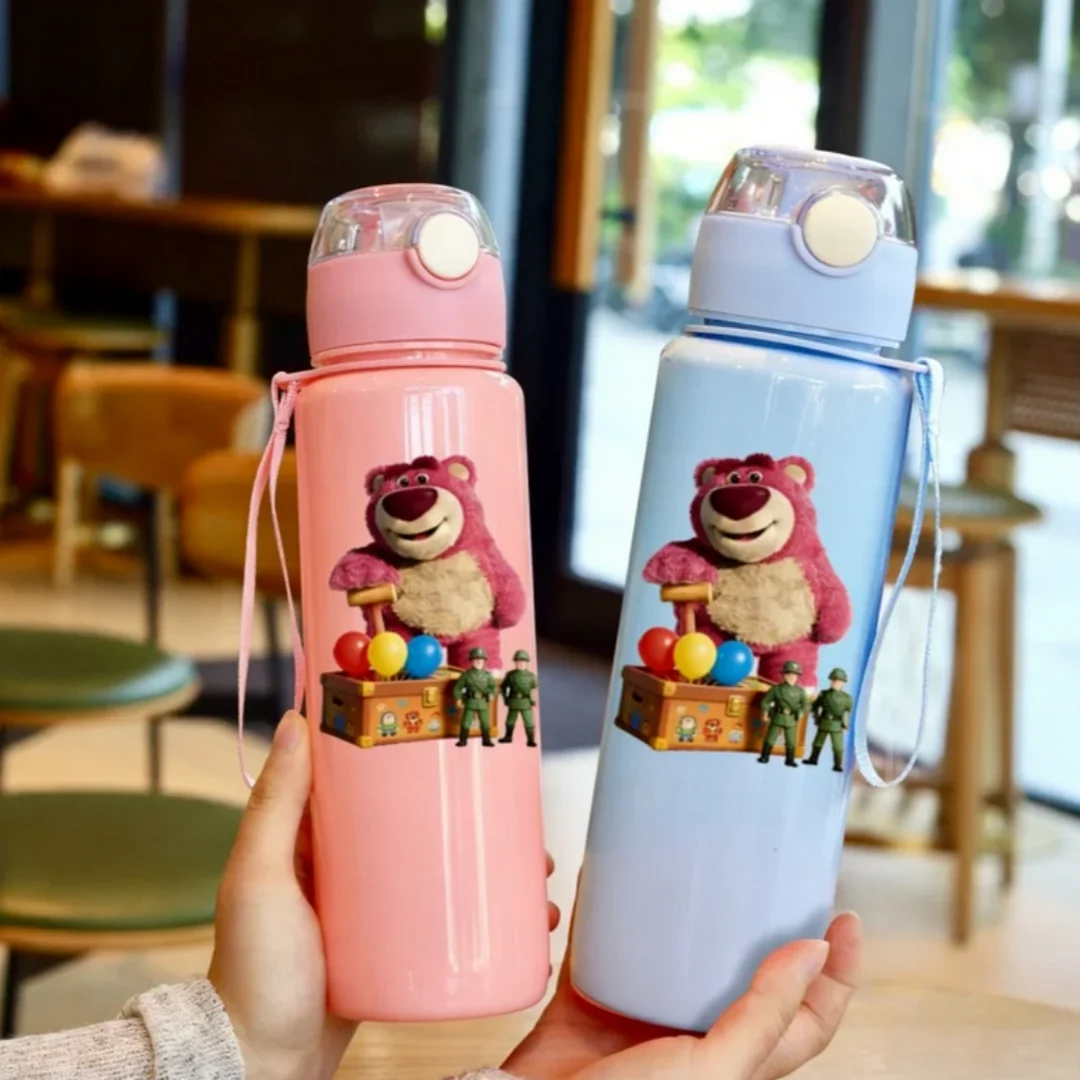 3D Printed Cute Bear Pattern Water Bottle, Durable Reusable, Trendy Lovely Design, Lightweight Travel Kettle Running & Festival