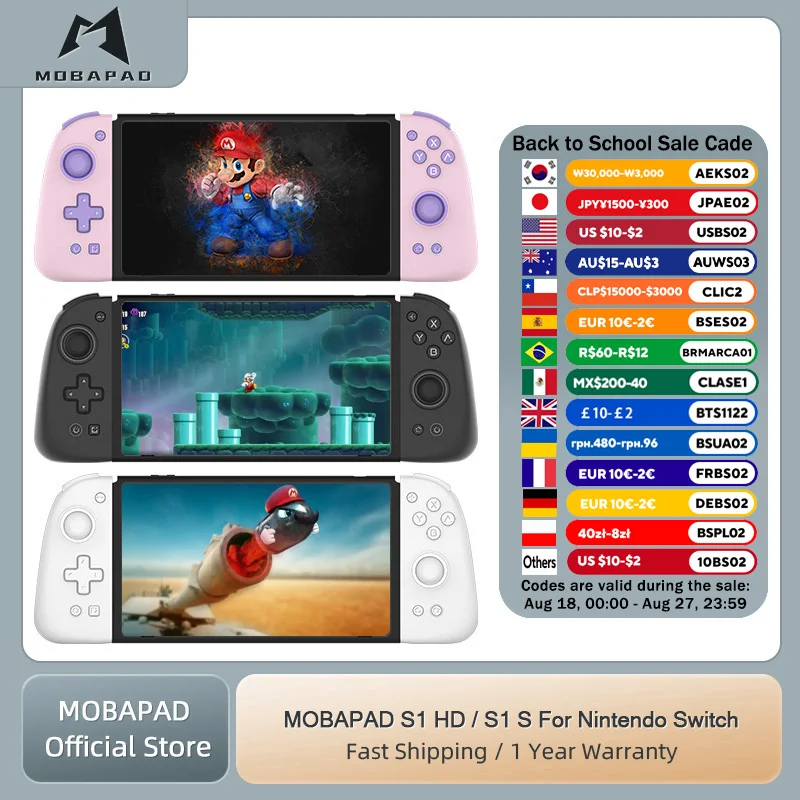 وحدة تحكم MOBAPAD S1 HD / S1 S لنينتندو سويتش OLED Joypad مع وحدة تحكم عصا التحكم في القاعة للوحة ألعاب Switch NS OLED
