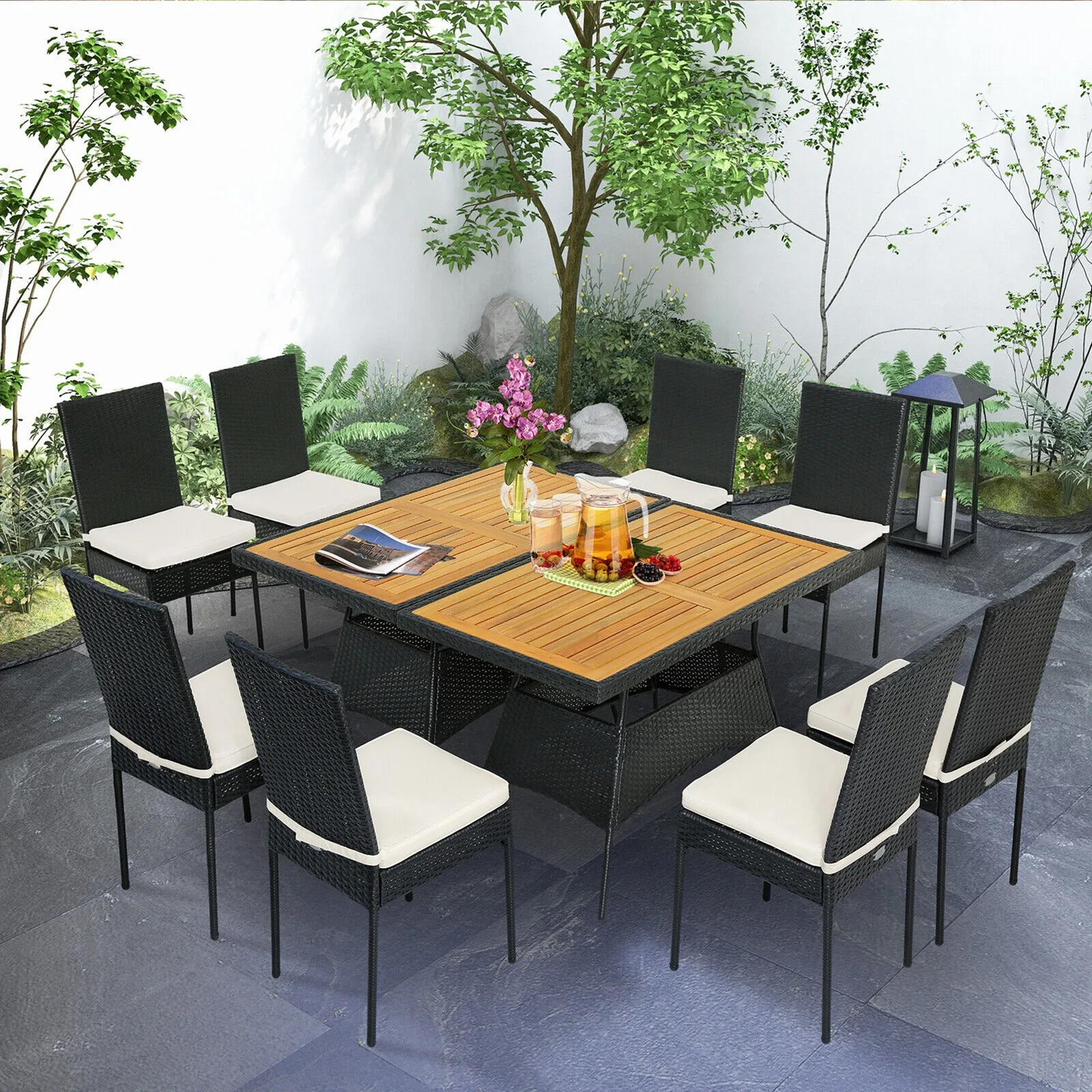 10PCS Rattan Patio …