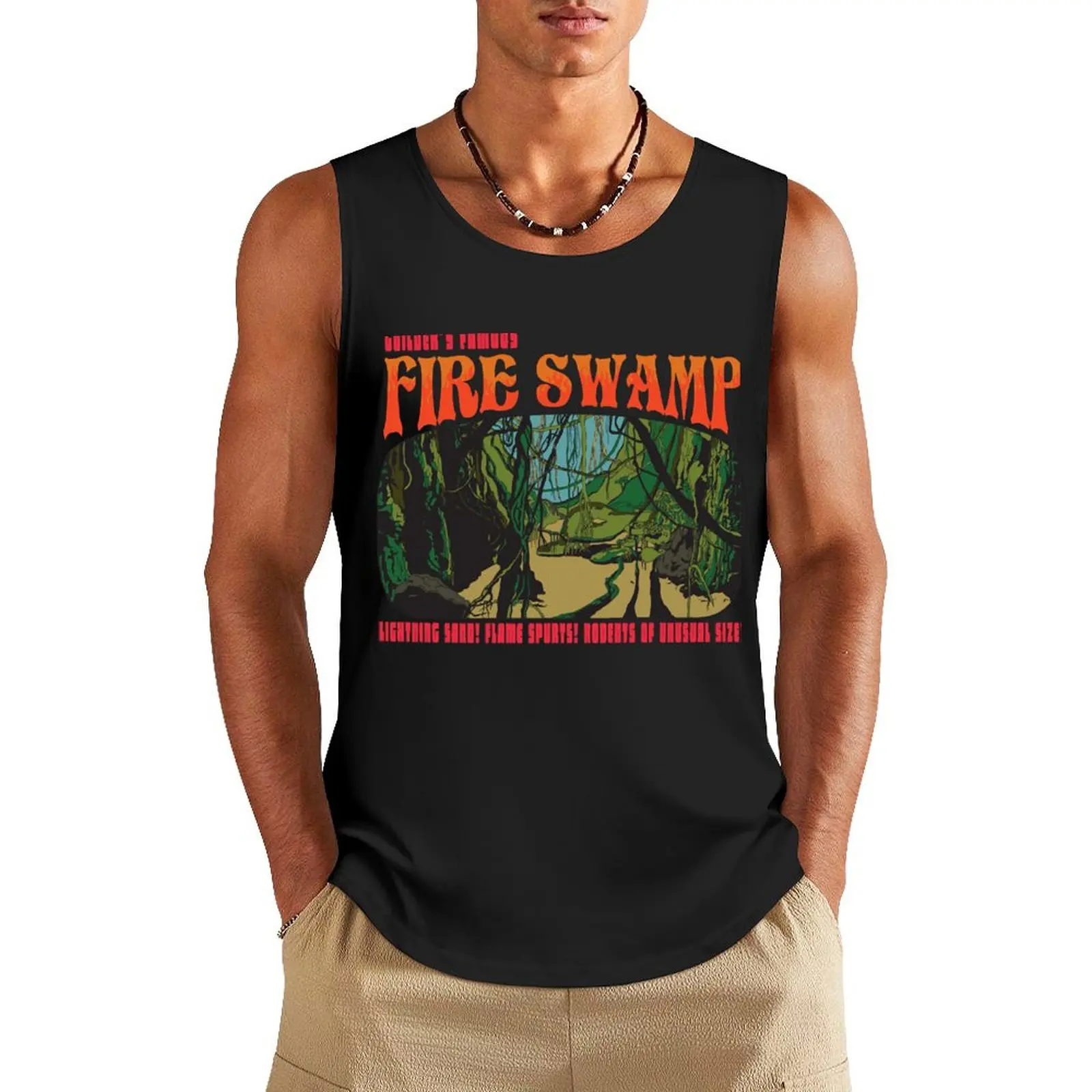 

Famous Fire Swamp Tank Top anime top running shirt underwear fitness bodybuilding