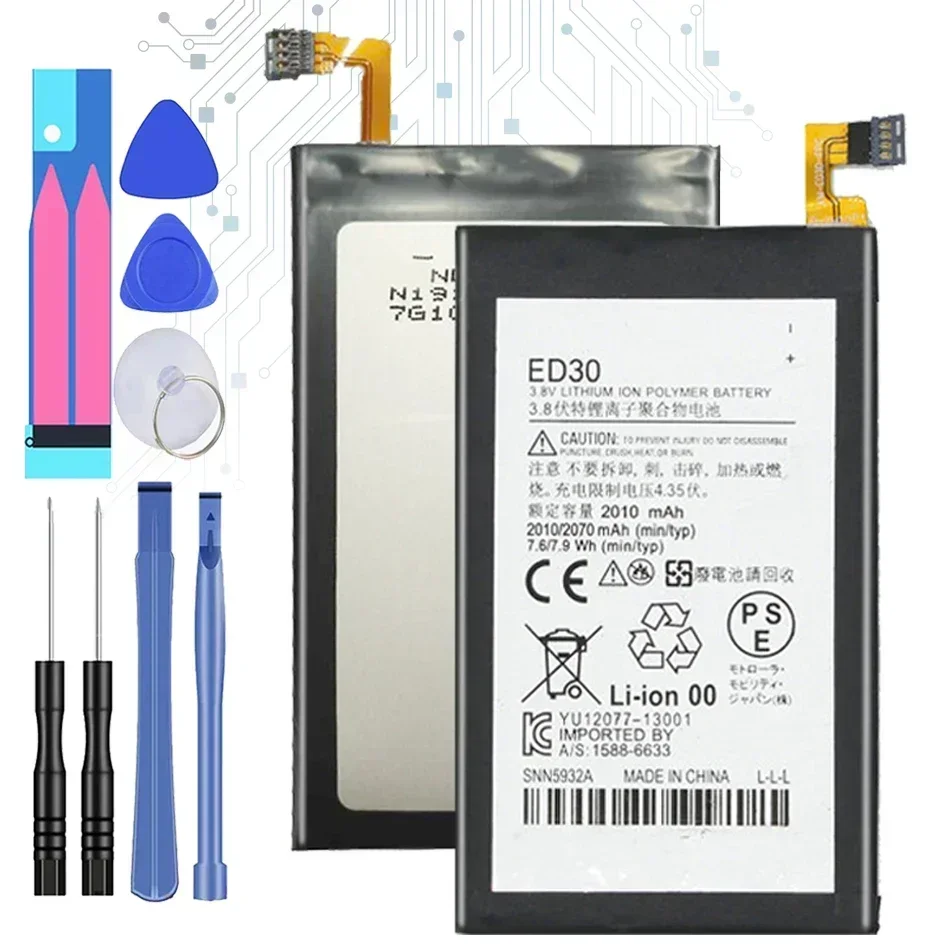 ED30 2010mAh بطارية لموتورولا موتو G G2 XT1028 XT1032 XT1033 XT1034 XT1068 ED 30 XT 1028 1032 1033 1068 الهاتف المحمول