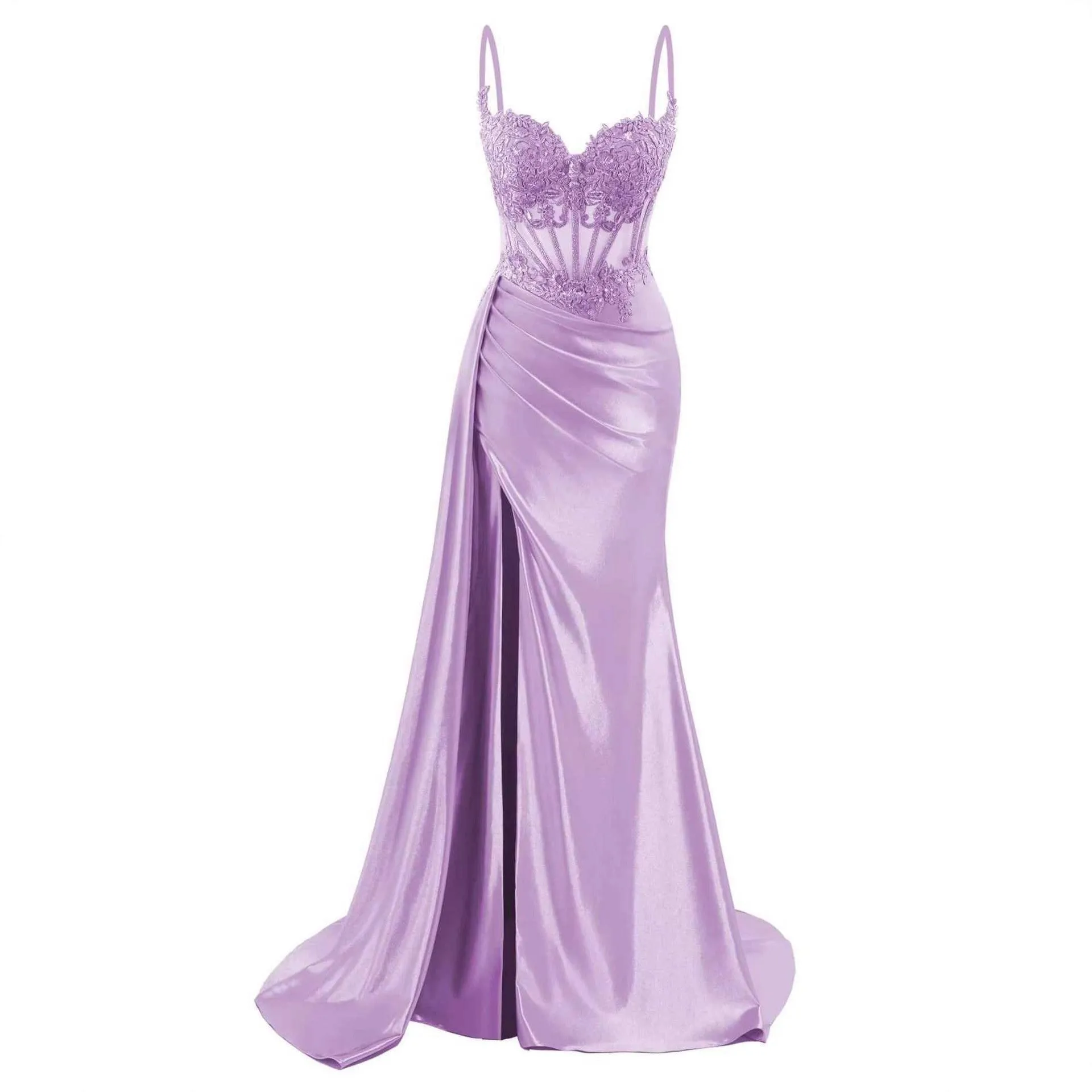 Customized Mermaid Evening Dresses Long Lace Appliques Corest Formal Prom Party Gowns Robe De Soiree Elegant Women Dresses 2026