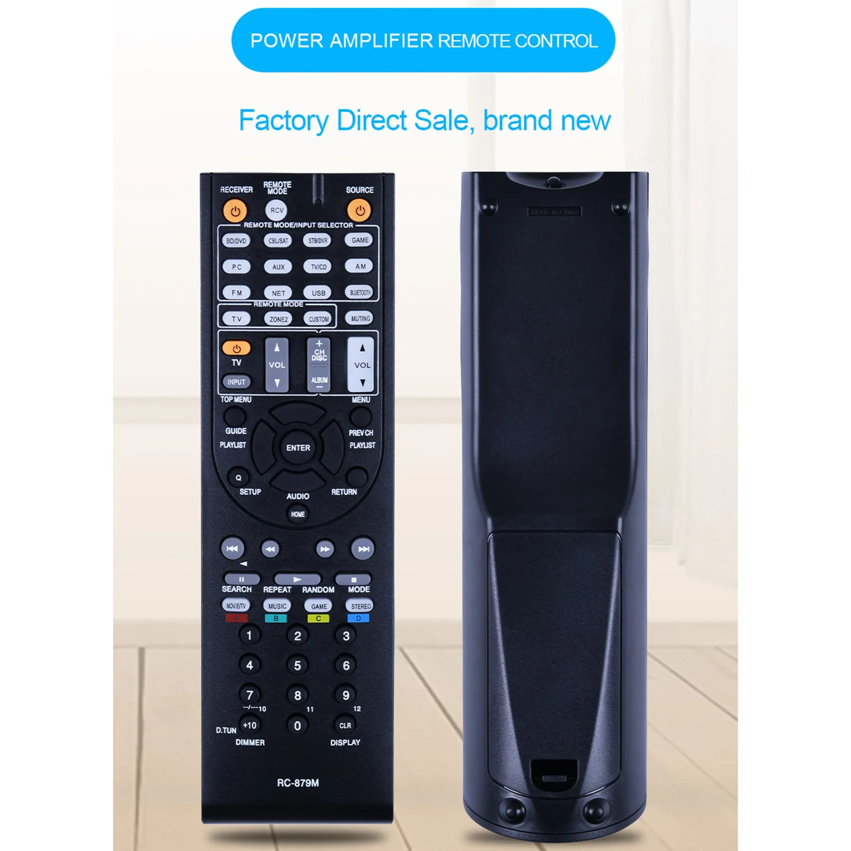 RC-879M Remote Control for Onkyo TX-NR535 TX-SR333 HT-R393 HT-S3700 Power Emplifier AV Receiver Controller Remote image 4