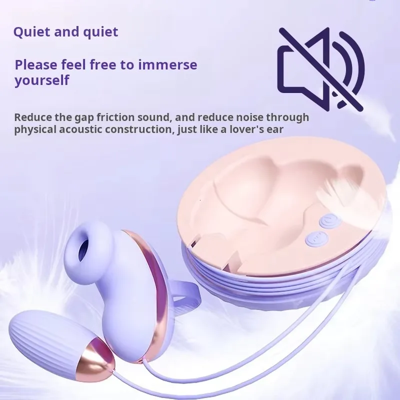 جهاز مساج صغير قوي برأسين للنساء هزاز مص G-Spot مناسب للأعمار من سن 18 عامًا